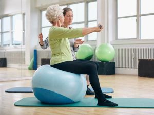 Fisioterapia con Pelota
