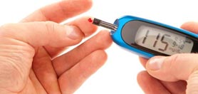 Medicion de glucosa en paciente con diabetes